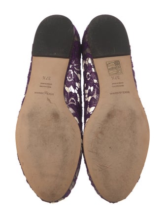 Dolce & Gabbana Lace Lace Pattern Flats