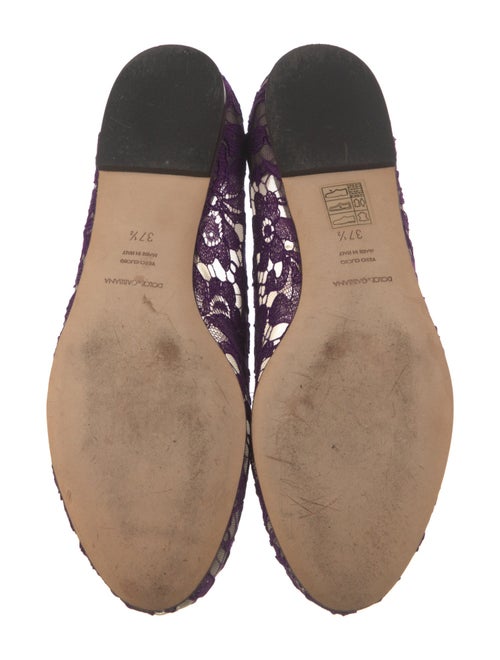 Dolce & Gabbana Lace Lace Pattern Flats