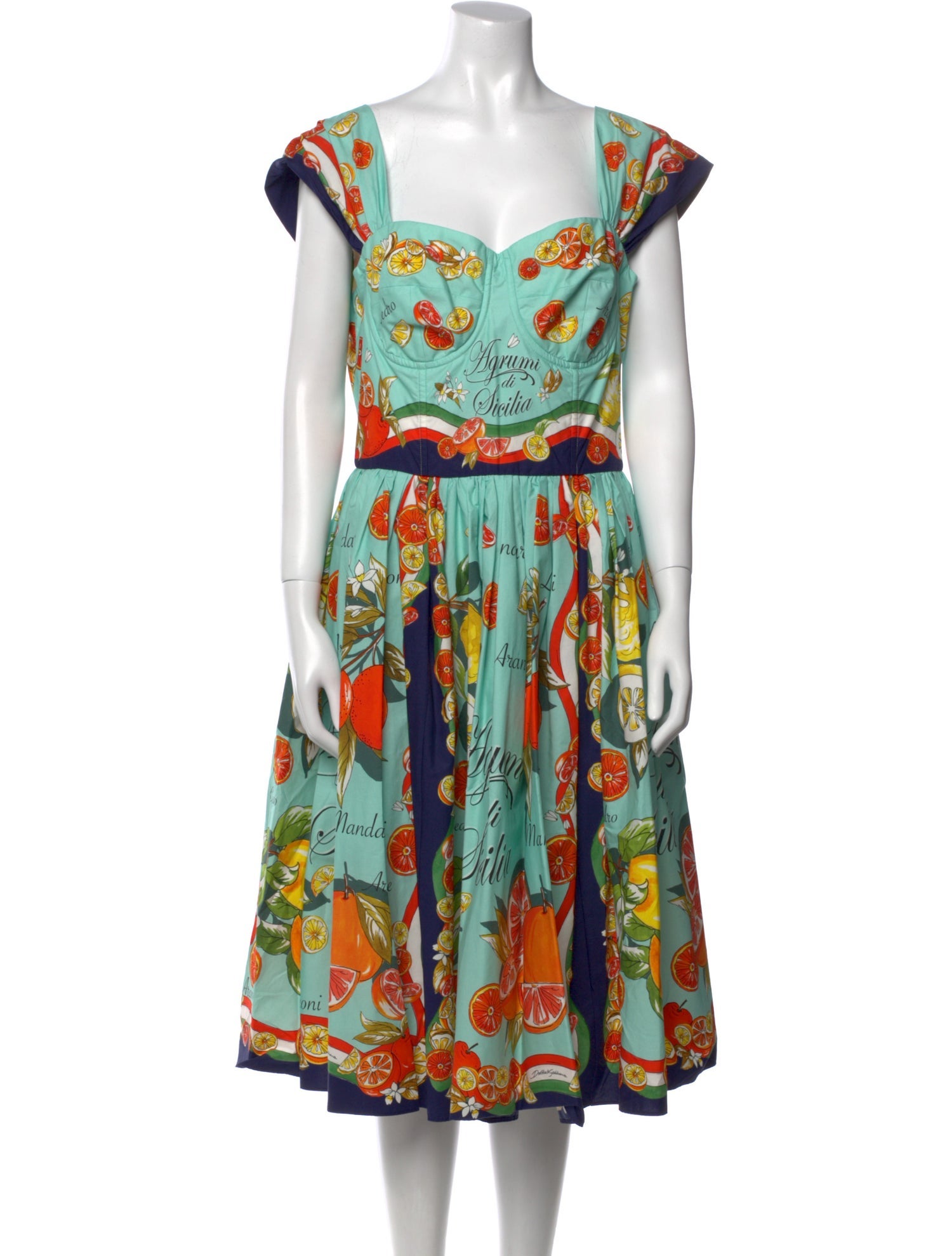 Dolce & Gabbana Printed Midi Length Dress