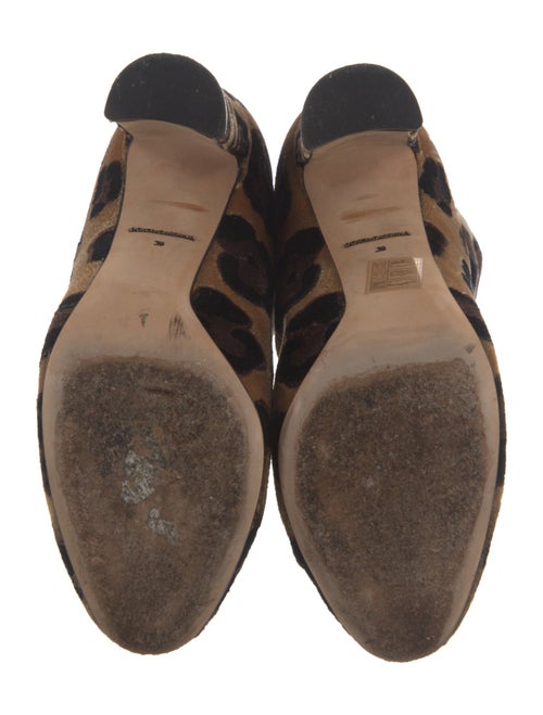 Dolce & Gabbana Velvet Animal Print Boots