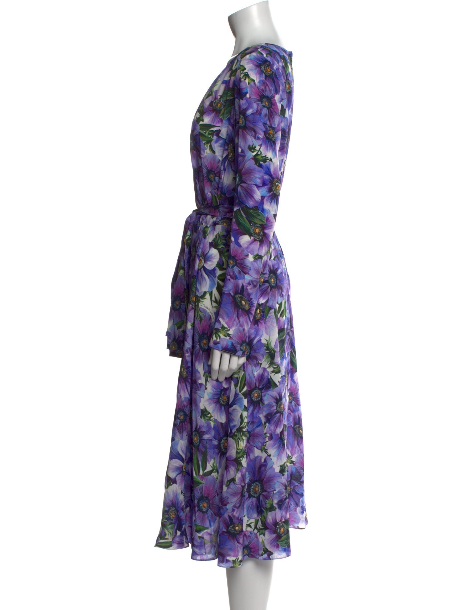 Dolce & Gabbana Silk Midi Length Dress