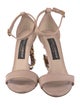 Dolce & Gabbana Leather Crystal Embellishments Slingback Sandals