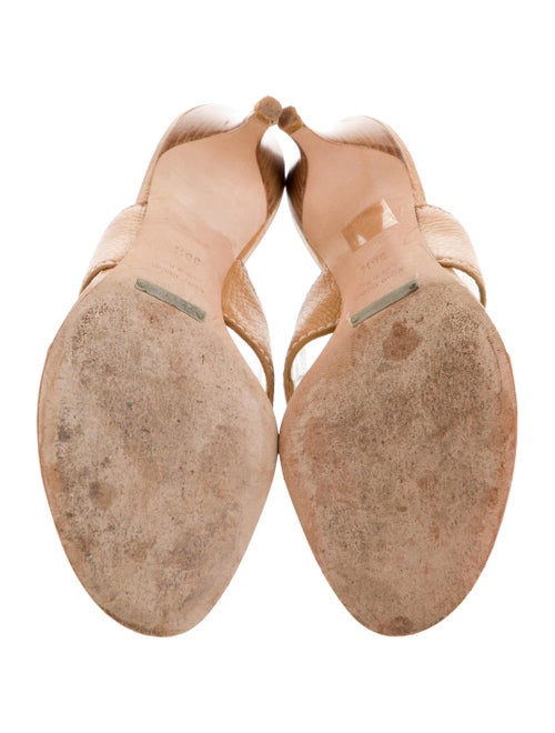 Dolce & Gabbana Leather Colorblock Pattern Slides