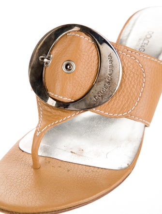 Dolce & Gabbana Leather Colorblock Pattern Slides