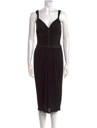 Dolce & Gabbana Square Neckline Midi Length Dress
