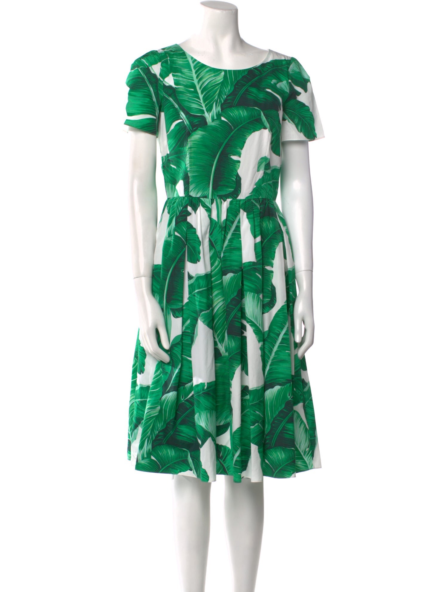 Dolce & Gabbana Floral Print Midi Length Dress