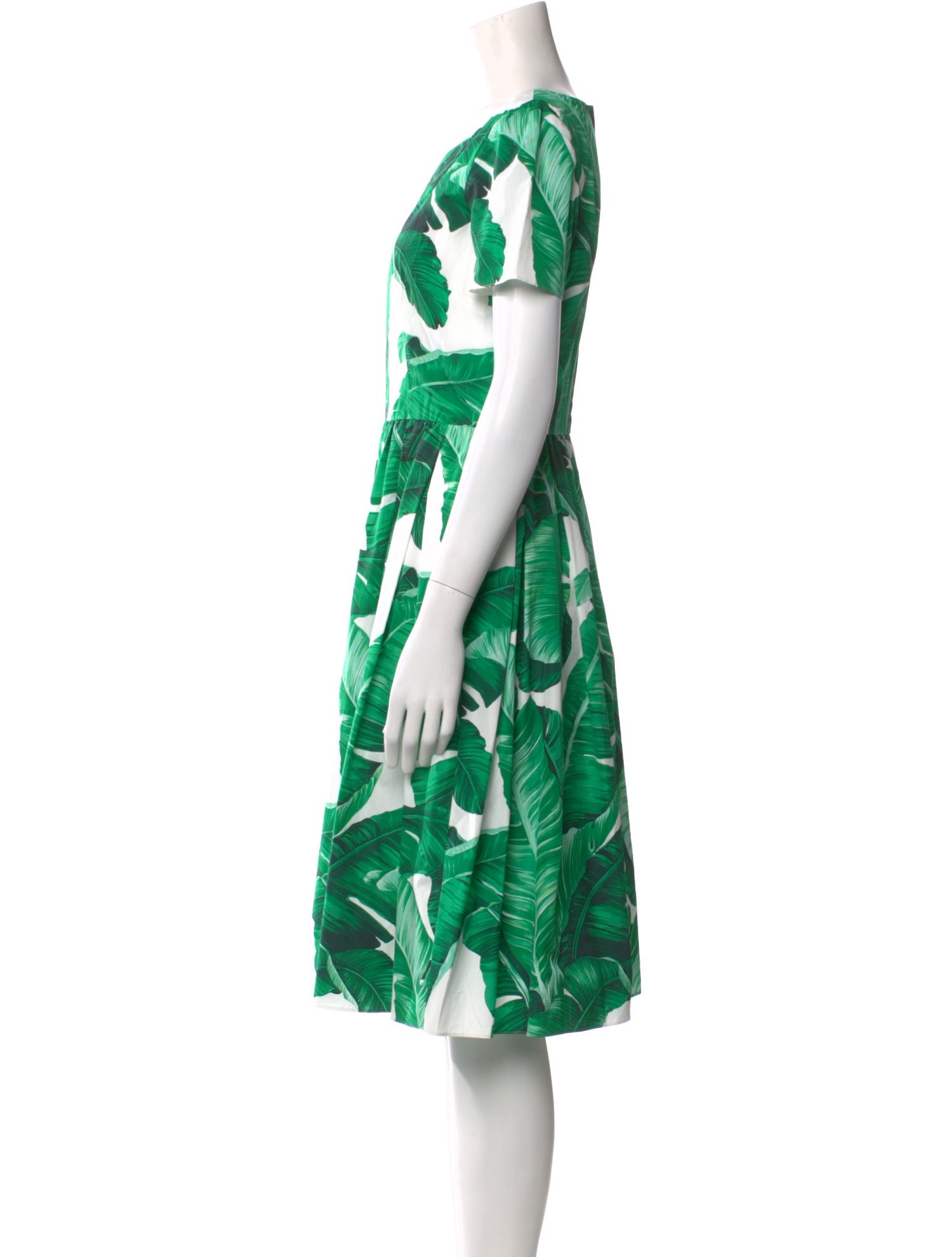 Dolce & Gabbana Floral Print Midi Length Dress