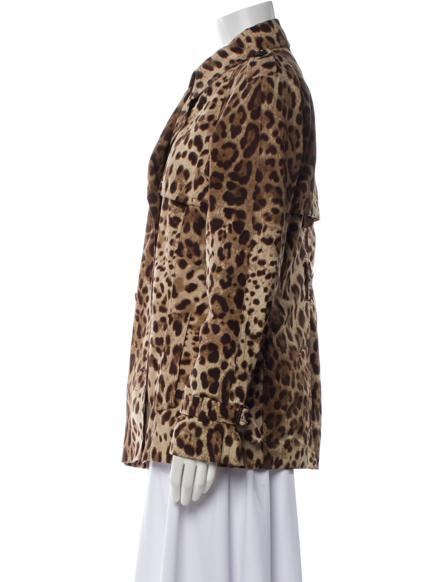 Dolce & Gabbana Animal Print Faux Fur Jacket