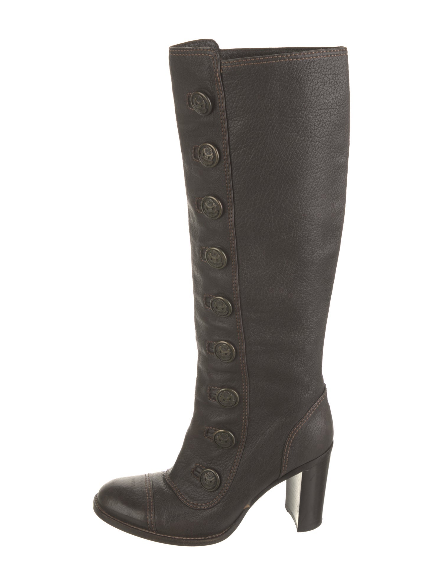 Dolce & Gabbana Leather Lace-Up Boots