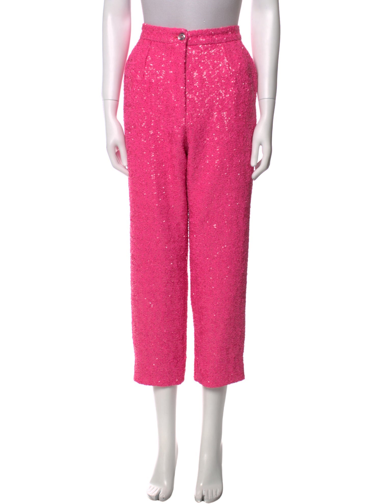 Dolce & Gabbana Sequin Straight Leg Pants