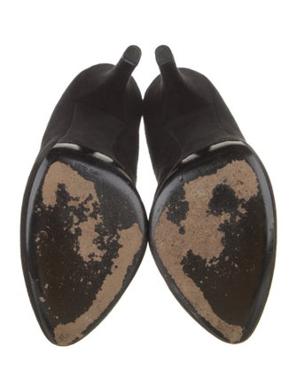 Dolce & Gabbana Suede Lace Trim Embellishment Pumps