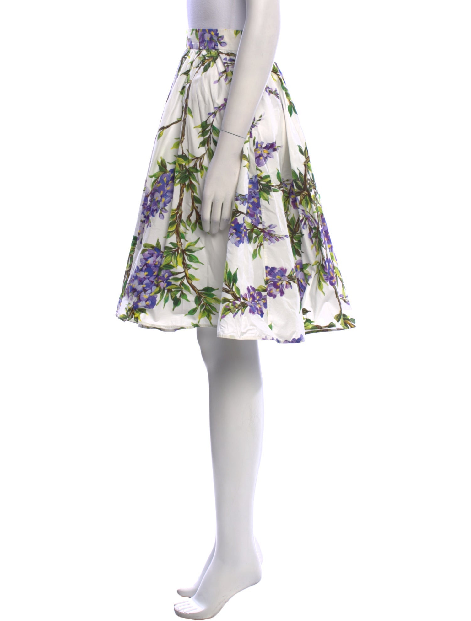 Dolce & Gabbana Floral Print Knee-Length Skirt