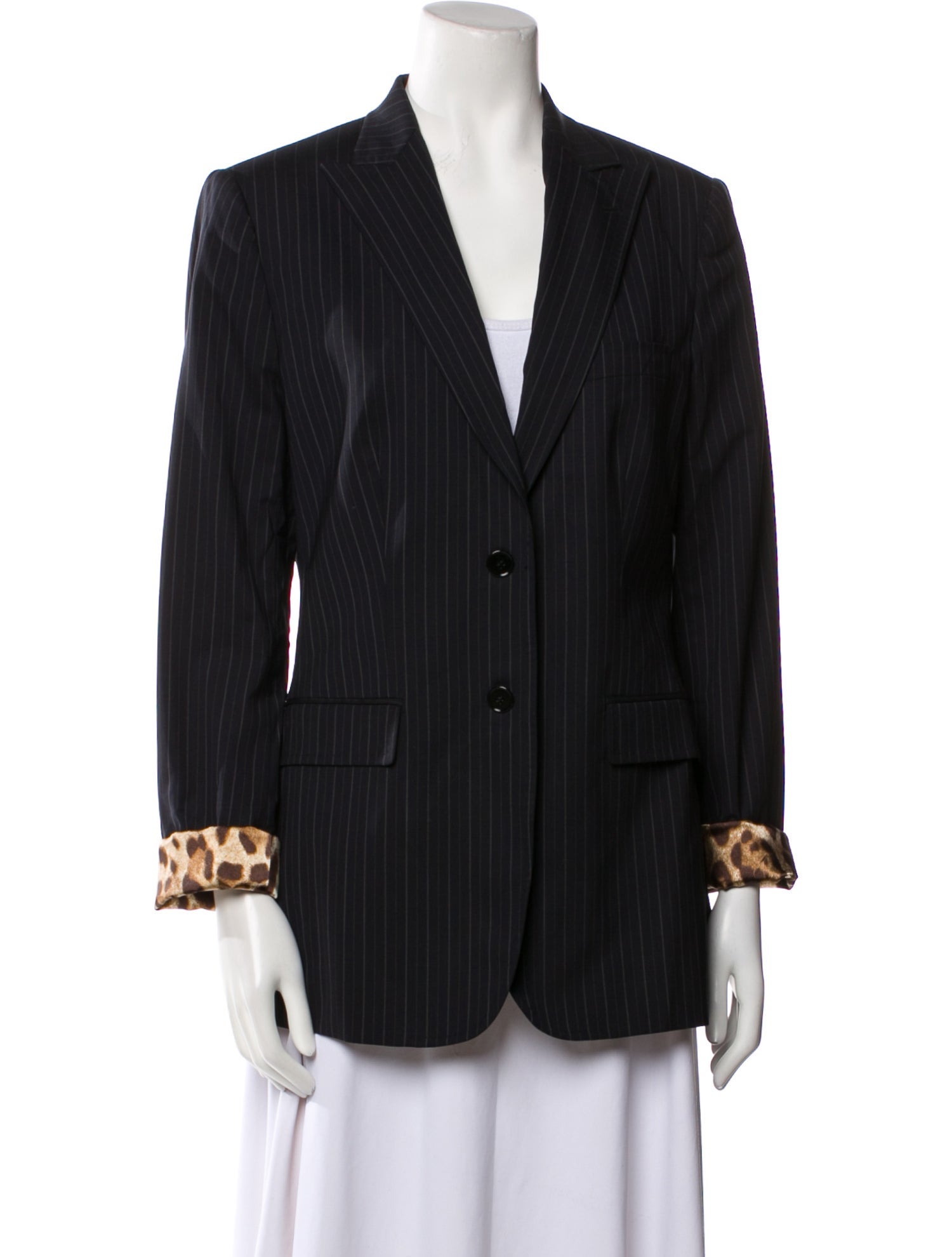Dolce & Gabbana Virgin Wool Striped Blazer