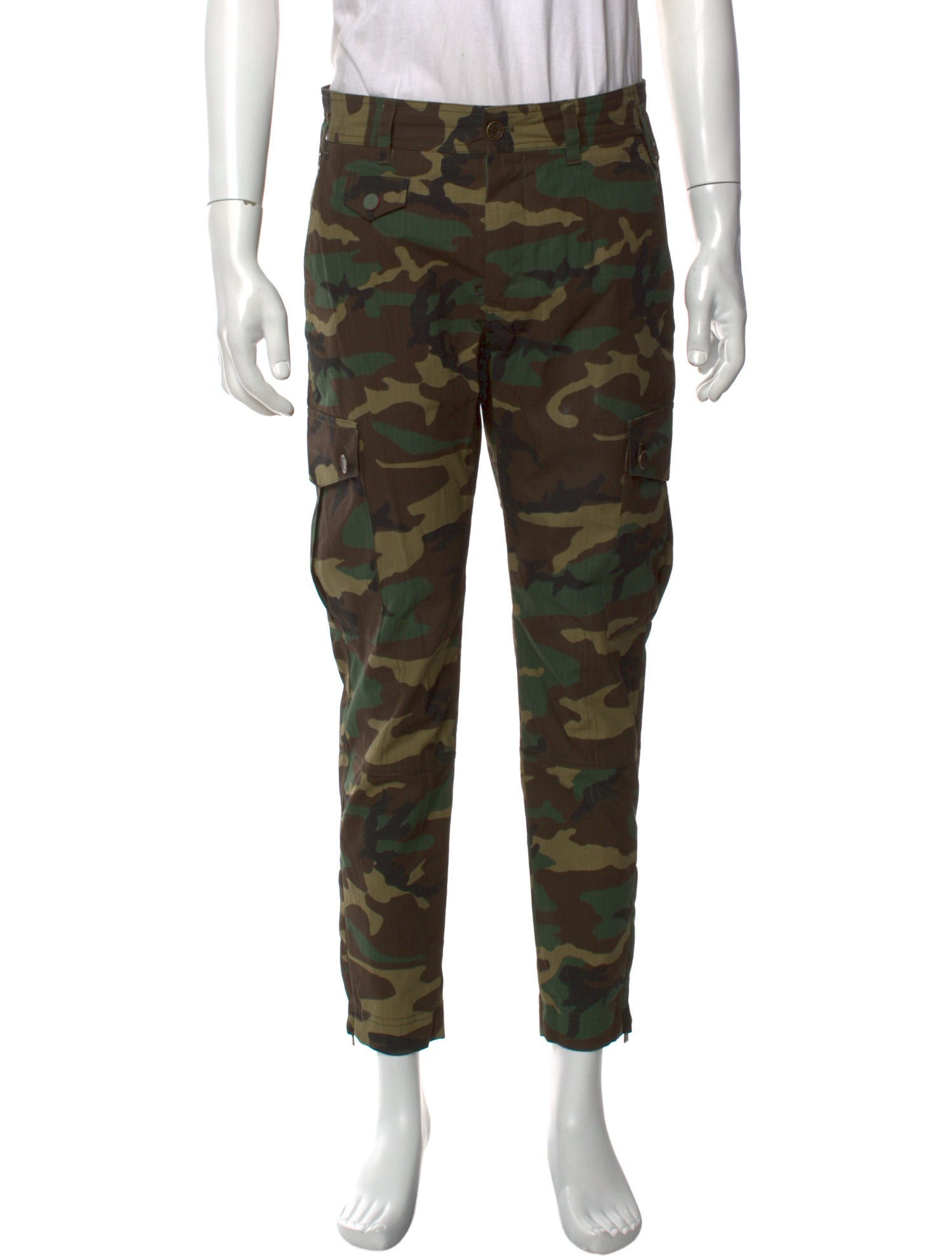 Dolce & Gabbana Camouflage Print Cargo Pants