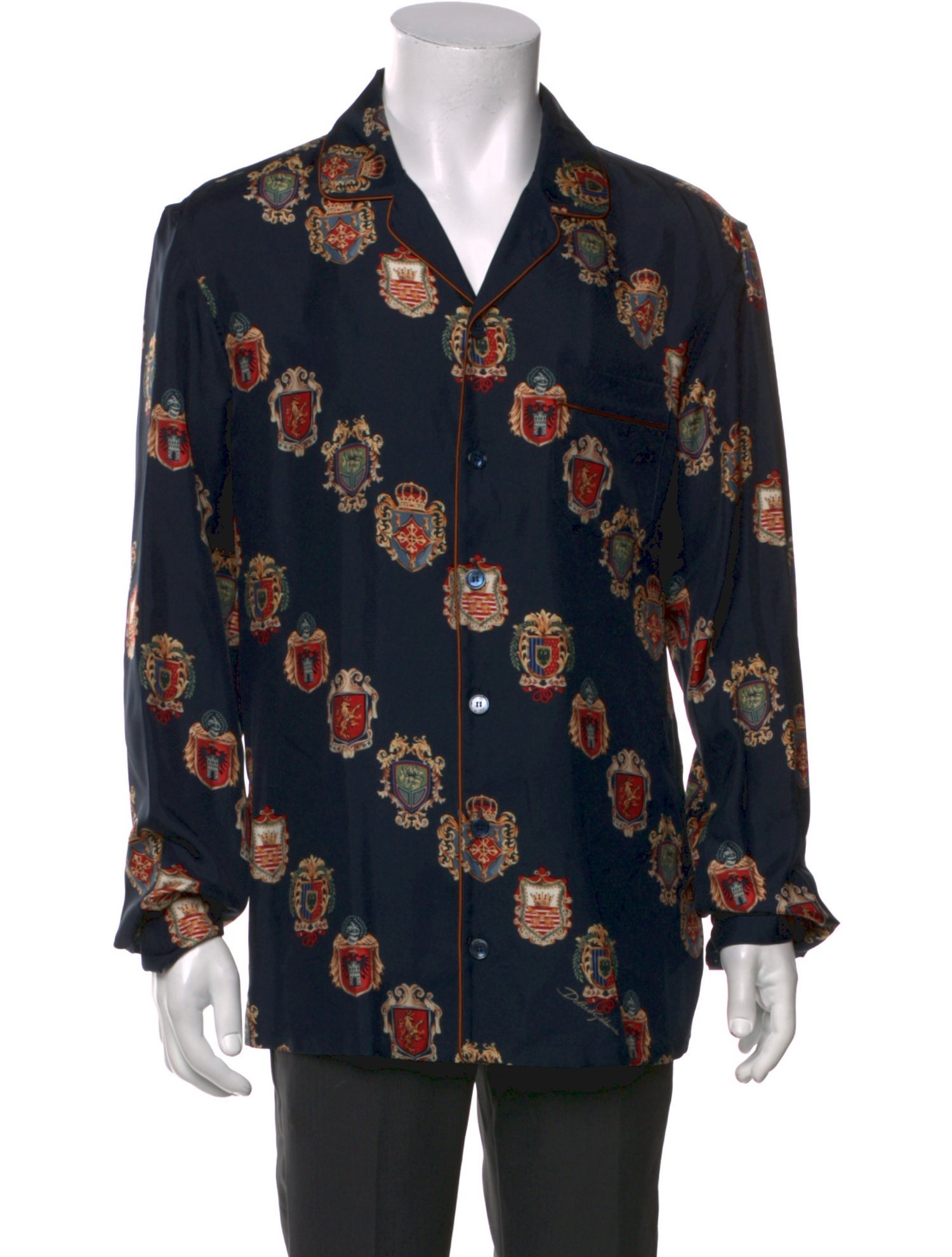 Dolce & Gabbana Silk Floral Print Shirt