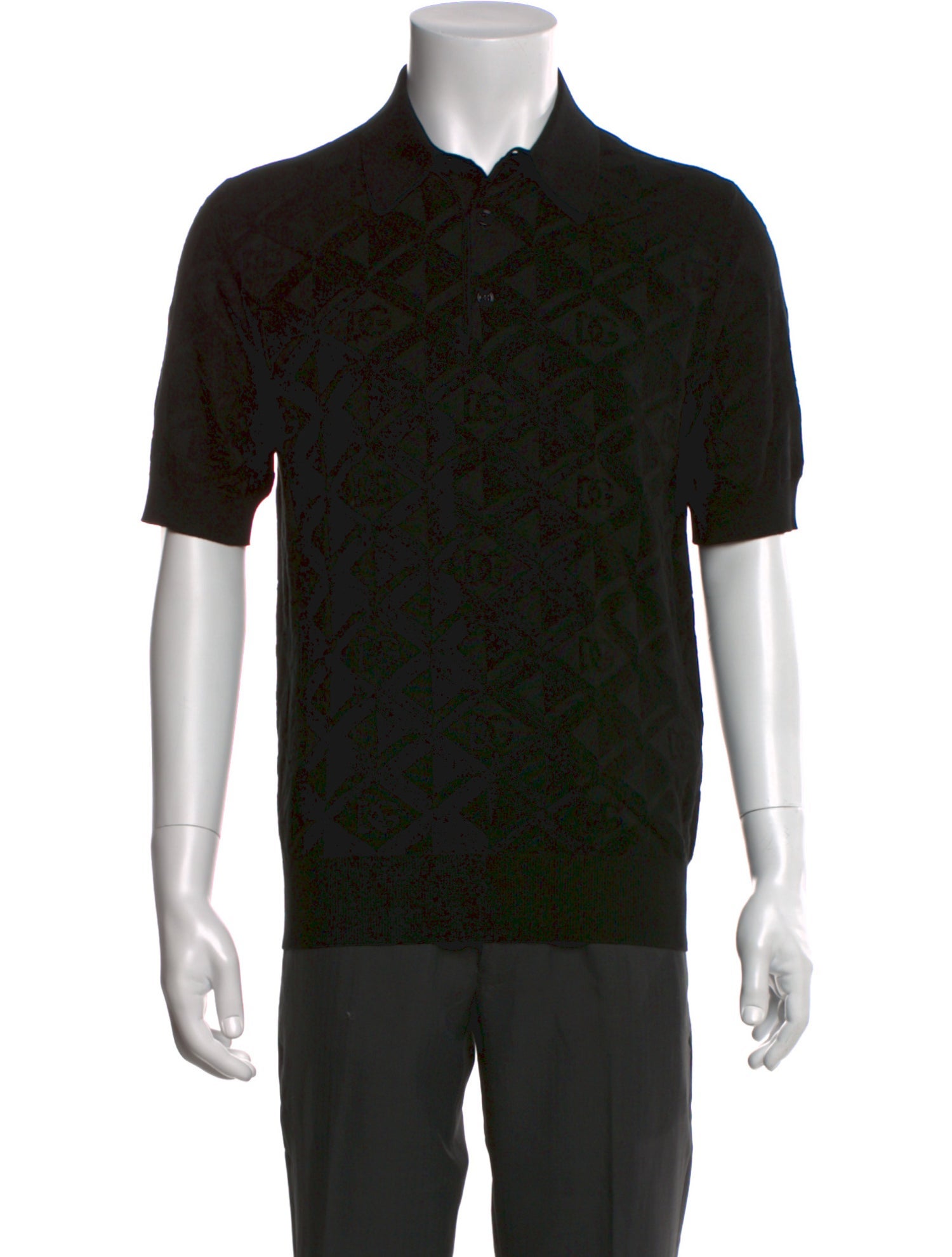 Dolce & Gabbana Silk Collar Polo Shirt