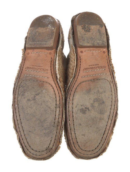 Dolce & Gabbana Jute Colorblock Pattern Espadrilles