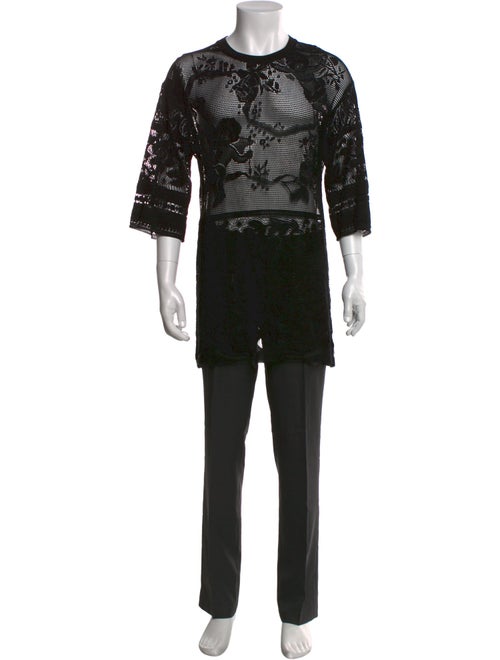 Dolce & Gabbana Animal Print Crew Neck Jersey