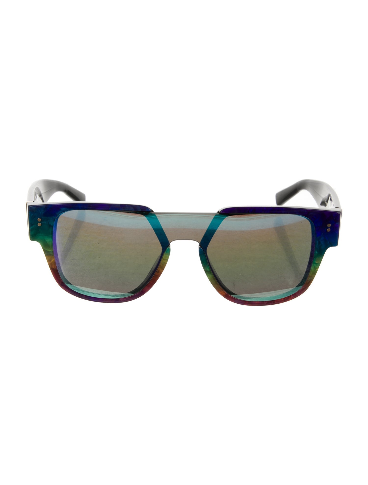 Dolce & Gabbana Wayfarer Mirrored Sunglasses