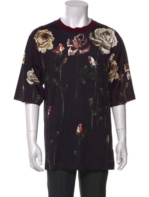 Dolce & Gabbana Printed Crew Neck T-Shirt