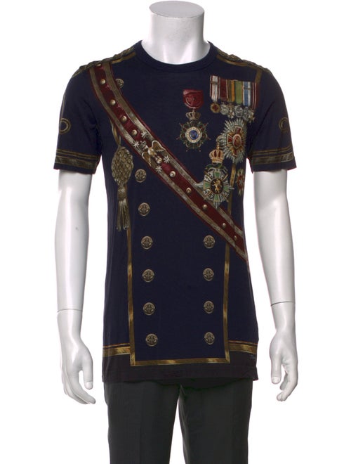 Dolce & Gabbana Printed Crew Neck T-Shirt