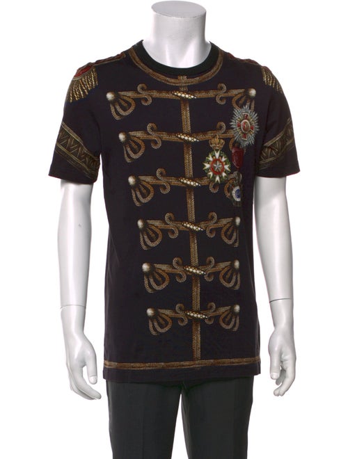 Dolce & Gabbana Printed Crew Neck T-Shirt
