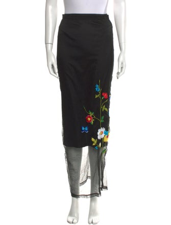 D&G Floral Print Long Skirt