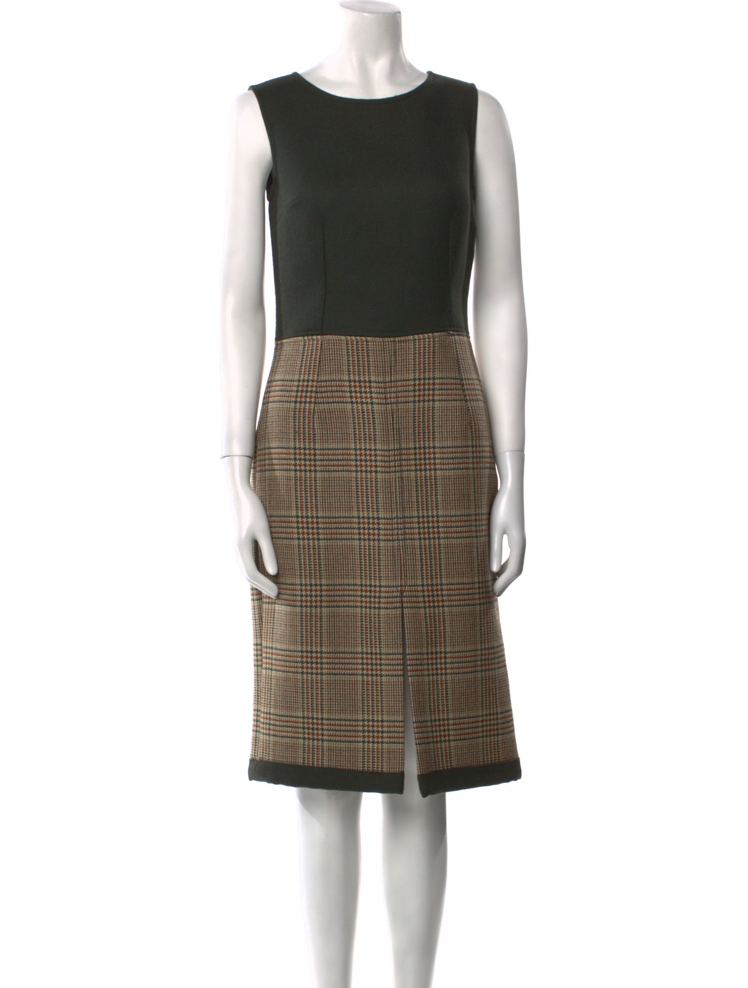 Dolce & Gabbana Virgin Wool Midi Length Dress