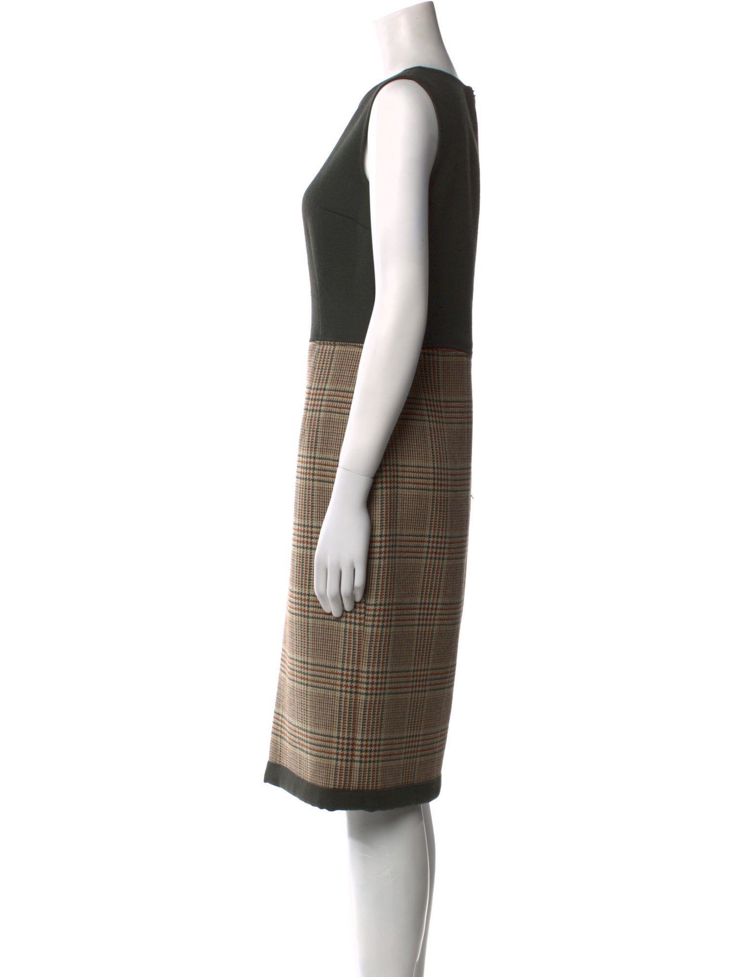 Dolce & Gabbana Virgin Wool Midi Length Dress