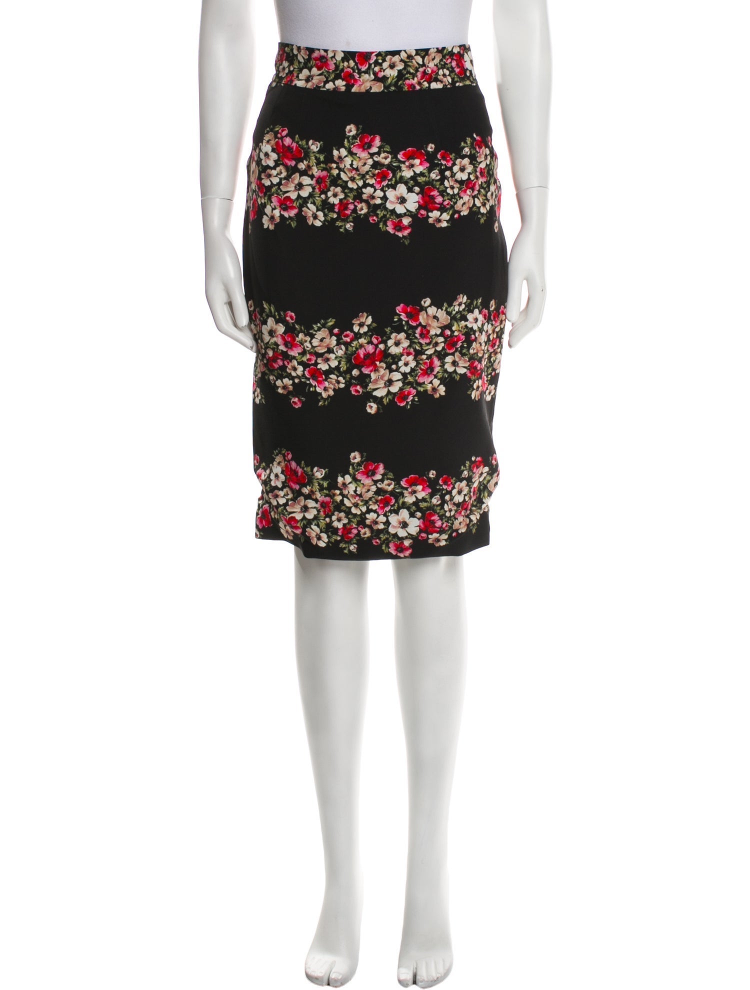 Dolce & Gabbana Floral Print Knee-Length Skirt