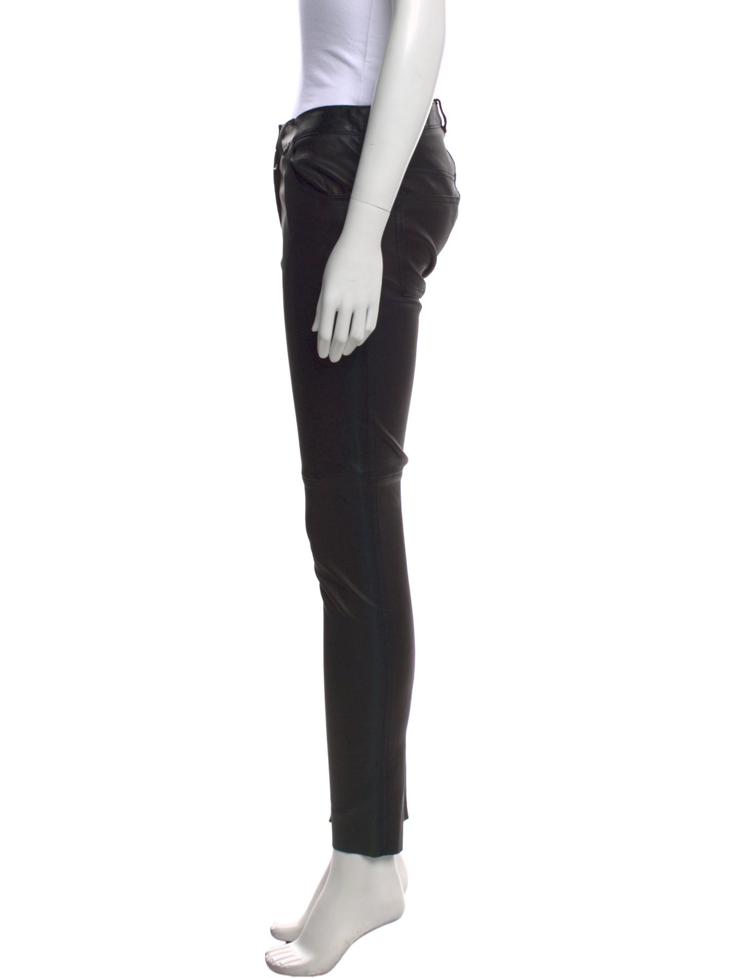 Dolce & Gabbana Lambskin Skinny Leg Pants