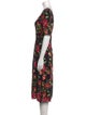 Dolce & Gabbana Floral Print Midi Length Dress