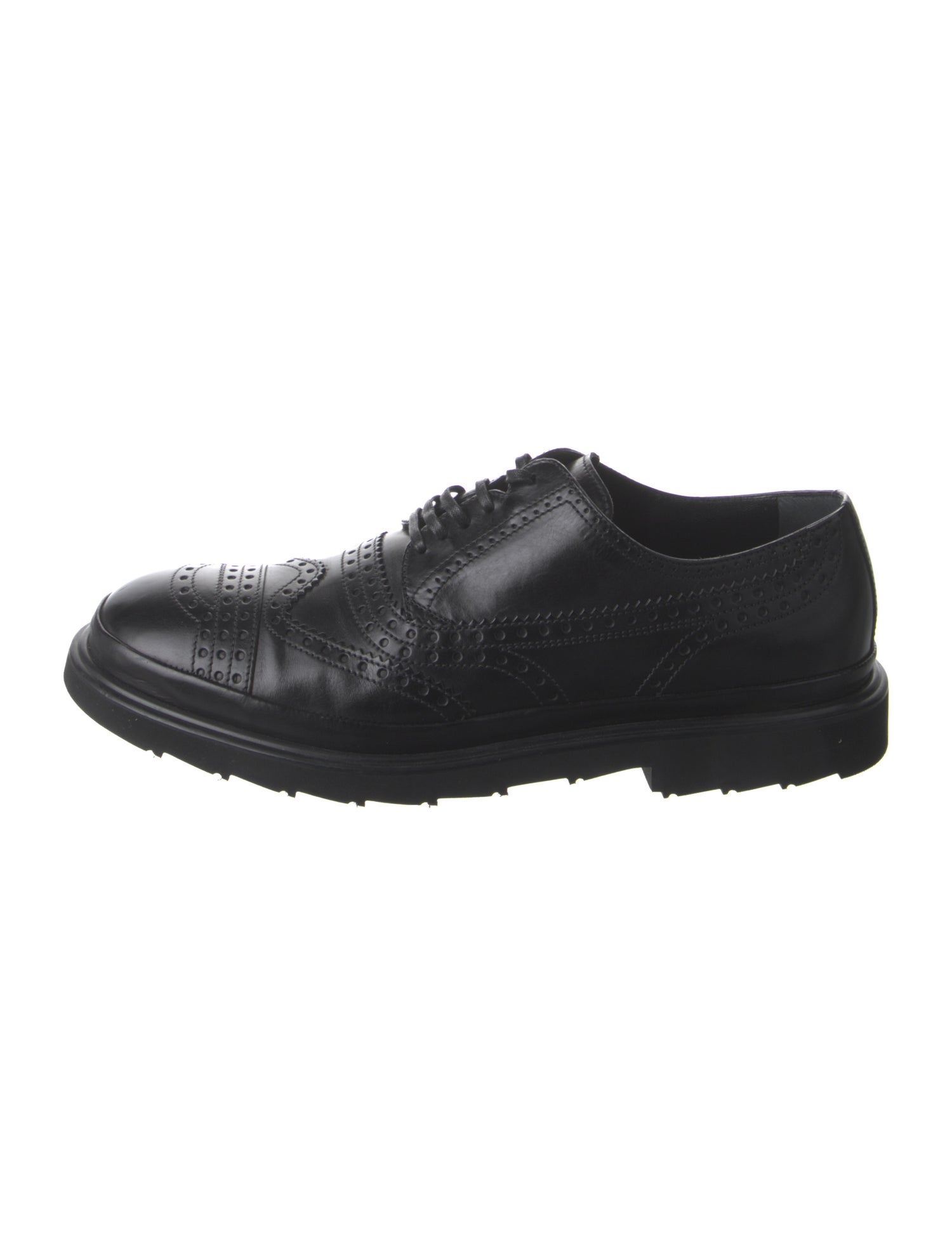 Dolce & Gabbana Leather Lasercut Accents Brogues