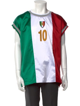 Dolce & Gabbana Graphic Print Scoop Neck T-Shirt