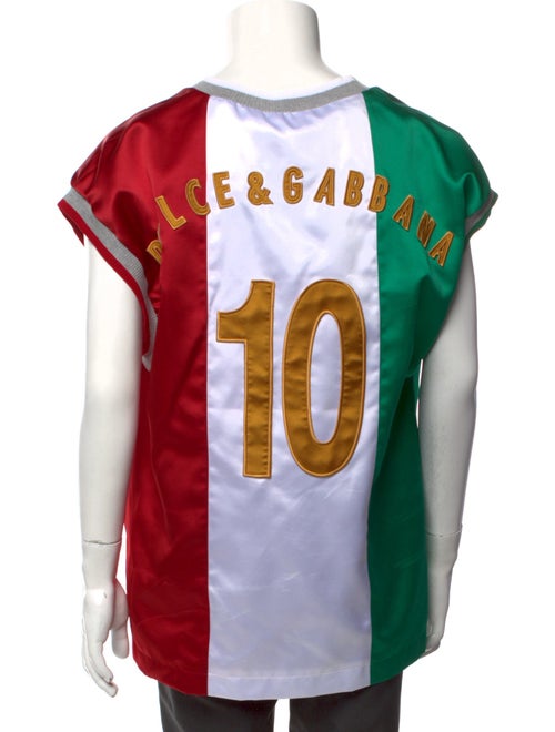 Dolce & Gabbana Graphic Print Scoop Neck T-Shirt