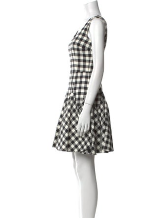 Dolce & Gabbana Plaid Print Mini Dress