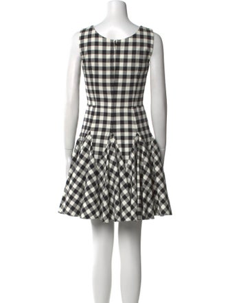 Dolce & Gabbana Plaid Print Mini Dress