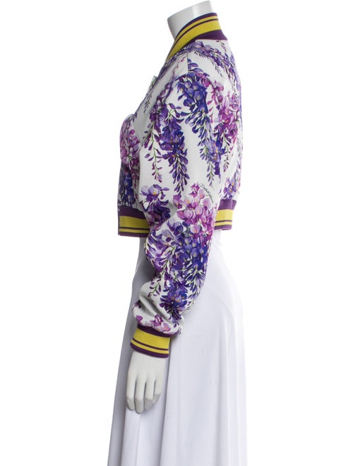 Dolce & Gabbana Floral Print Bomber Jacket