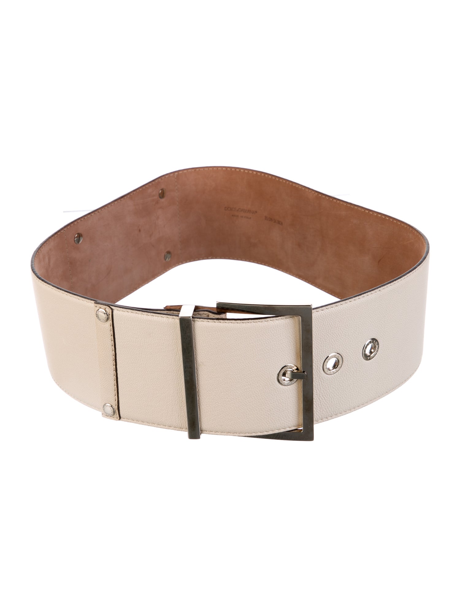 Dolce & Gabbana Wide Leather Waist Belt