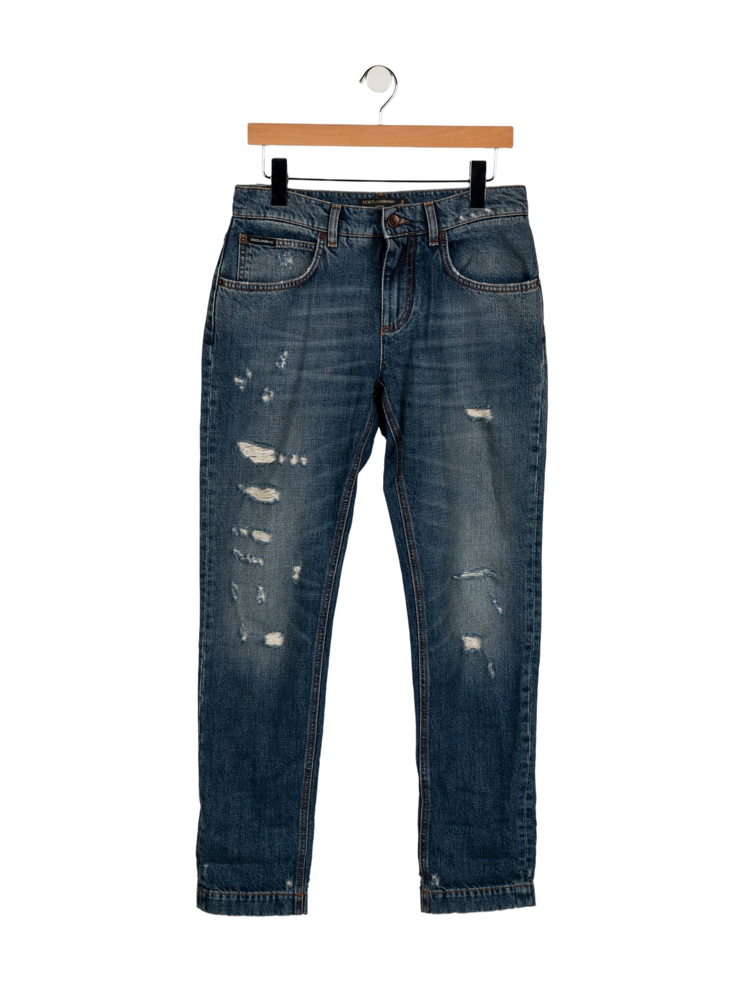 Dolce & Gabbana Mid-Rise Straight Leg Jeans