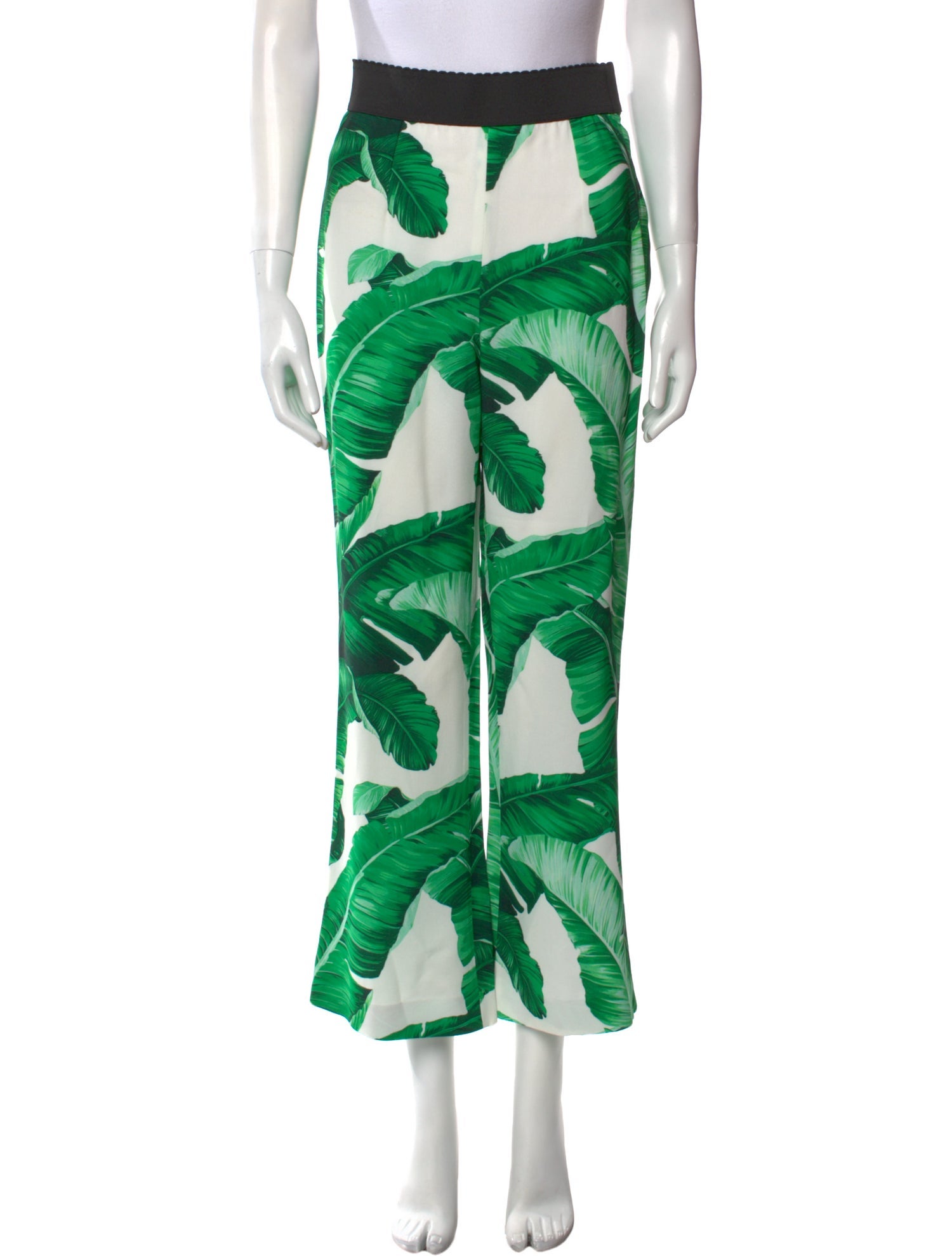 Dolce & Gabbana Printed Wide Leg Pants