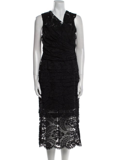 Dolce & Gabbana V-Neck Midi Length Dress