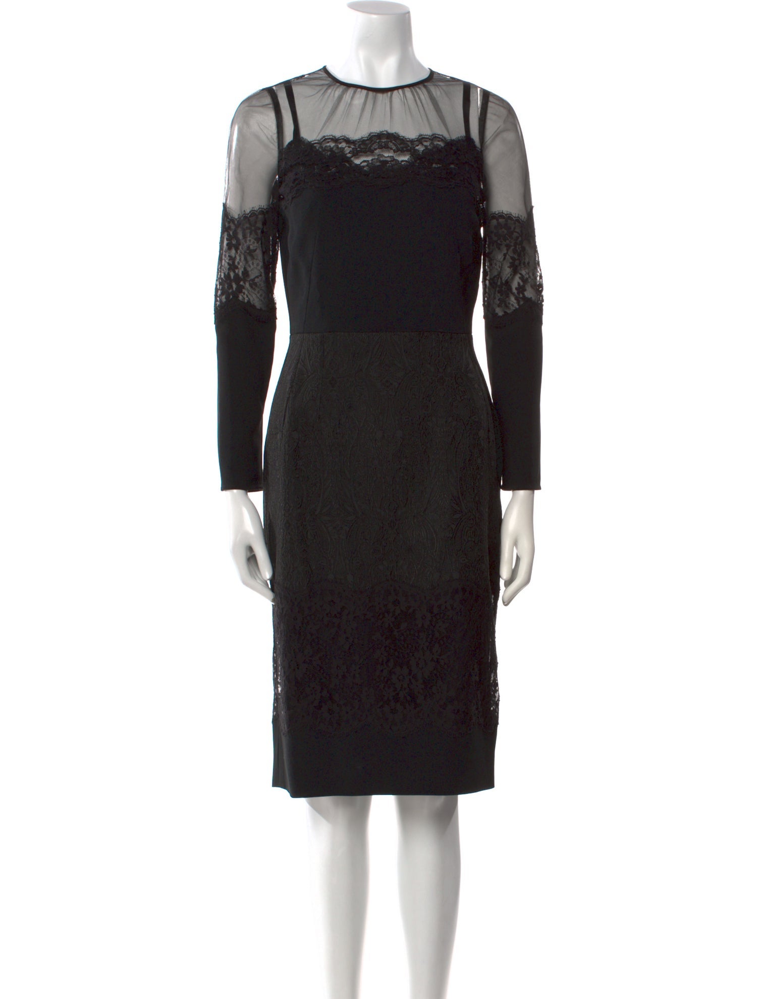 Dolce & Gabbana Lace Pattern Knee-Length Dress