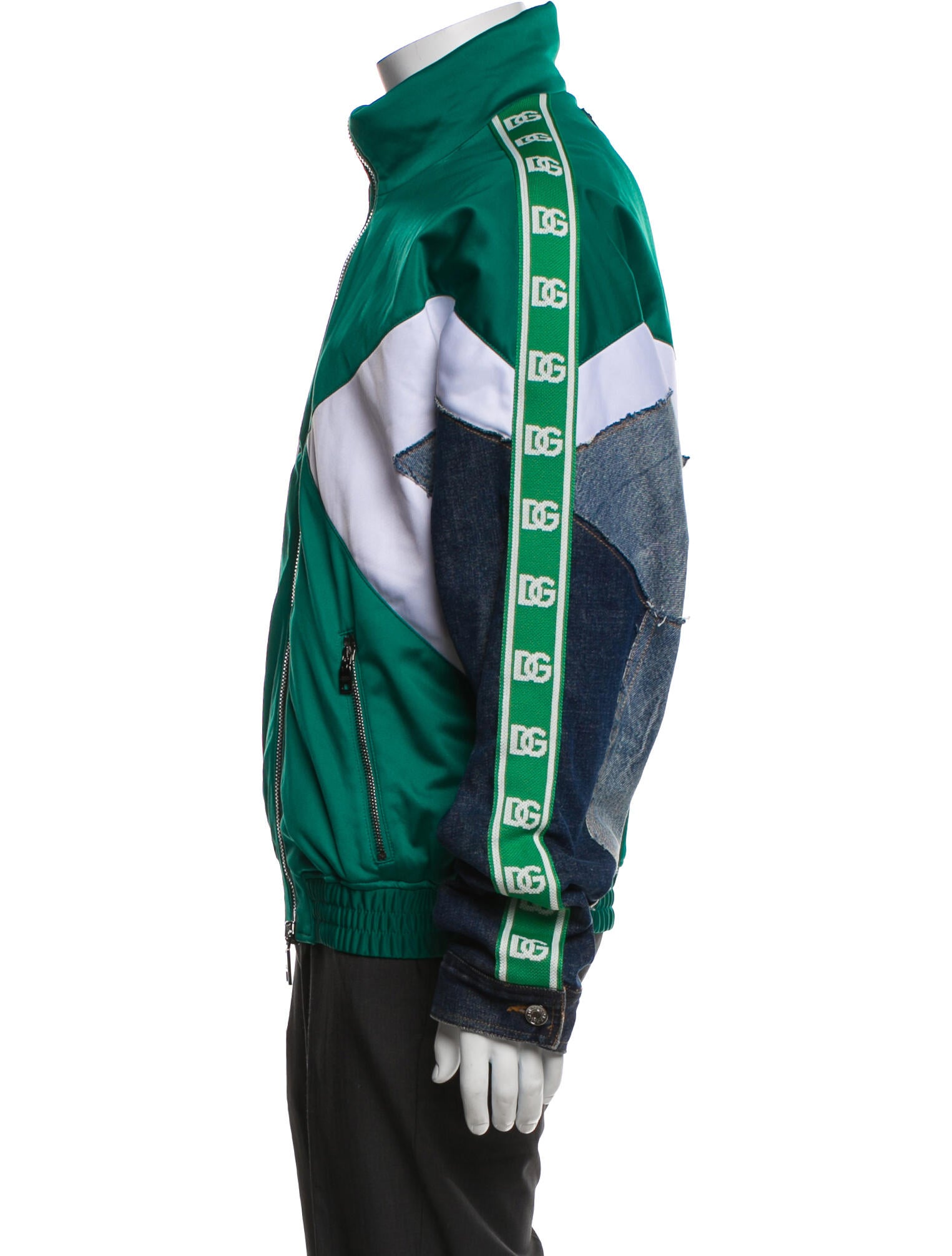 Dolce & Gabbana Colorblock Pattern Windbreaker