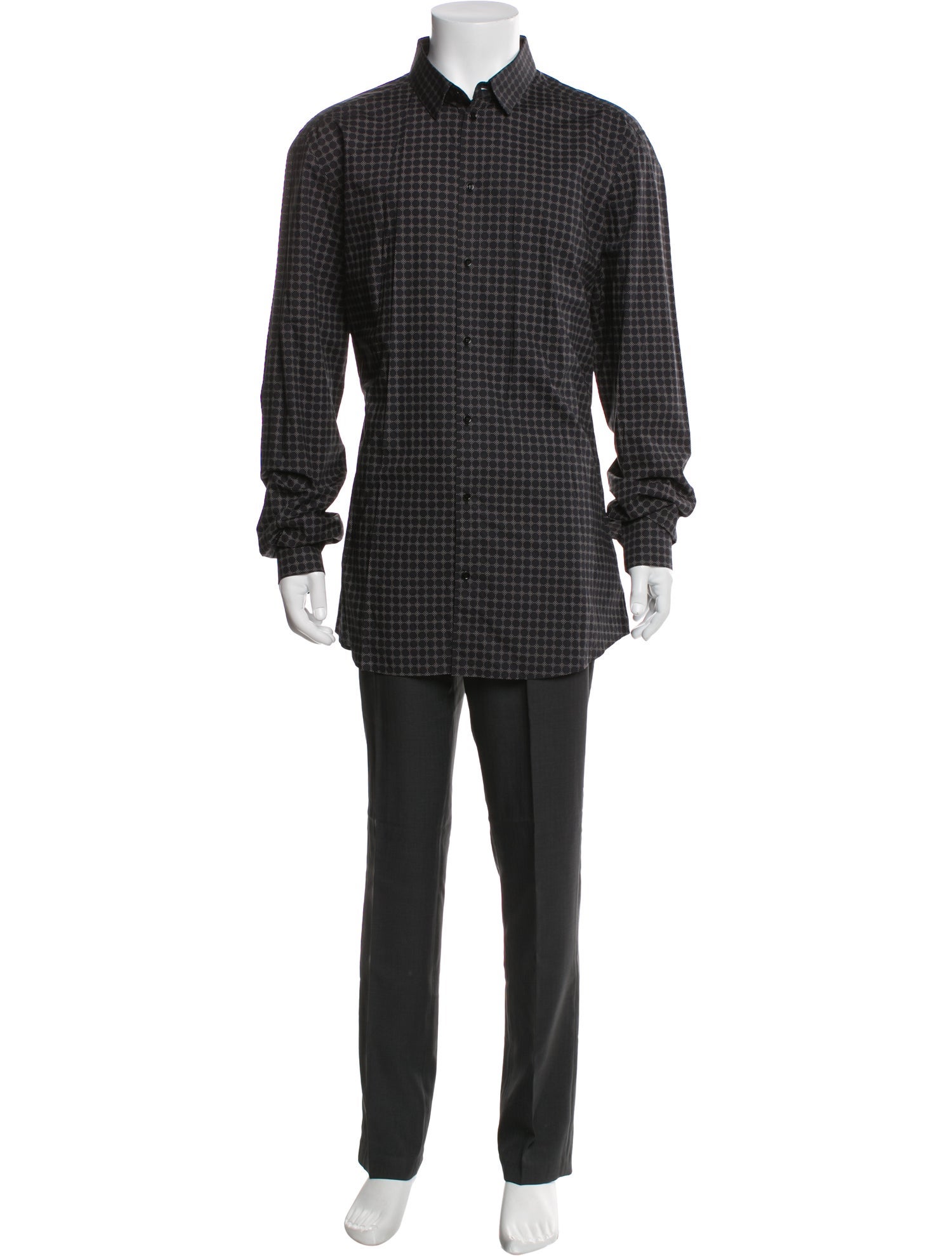 Dolce & Gabbana Polka Dot Print Long Sleeve Shirt