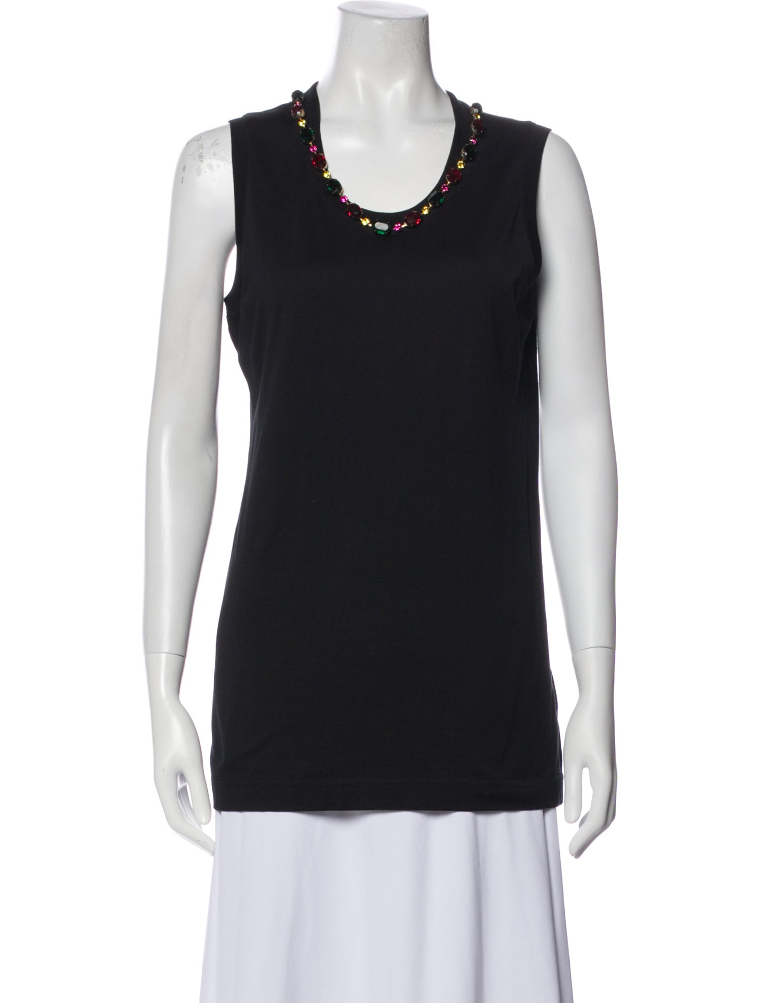 Dolce & Gabbana Scoop Neck Sleeveless Top