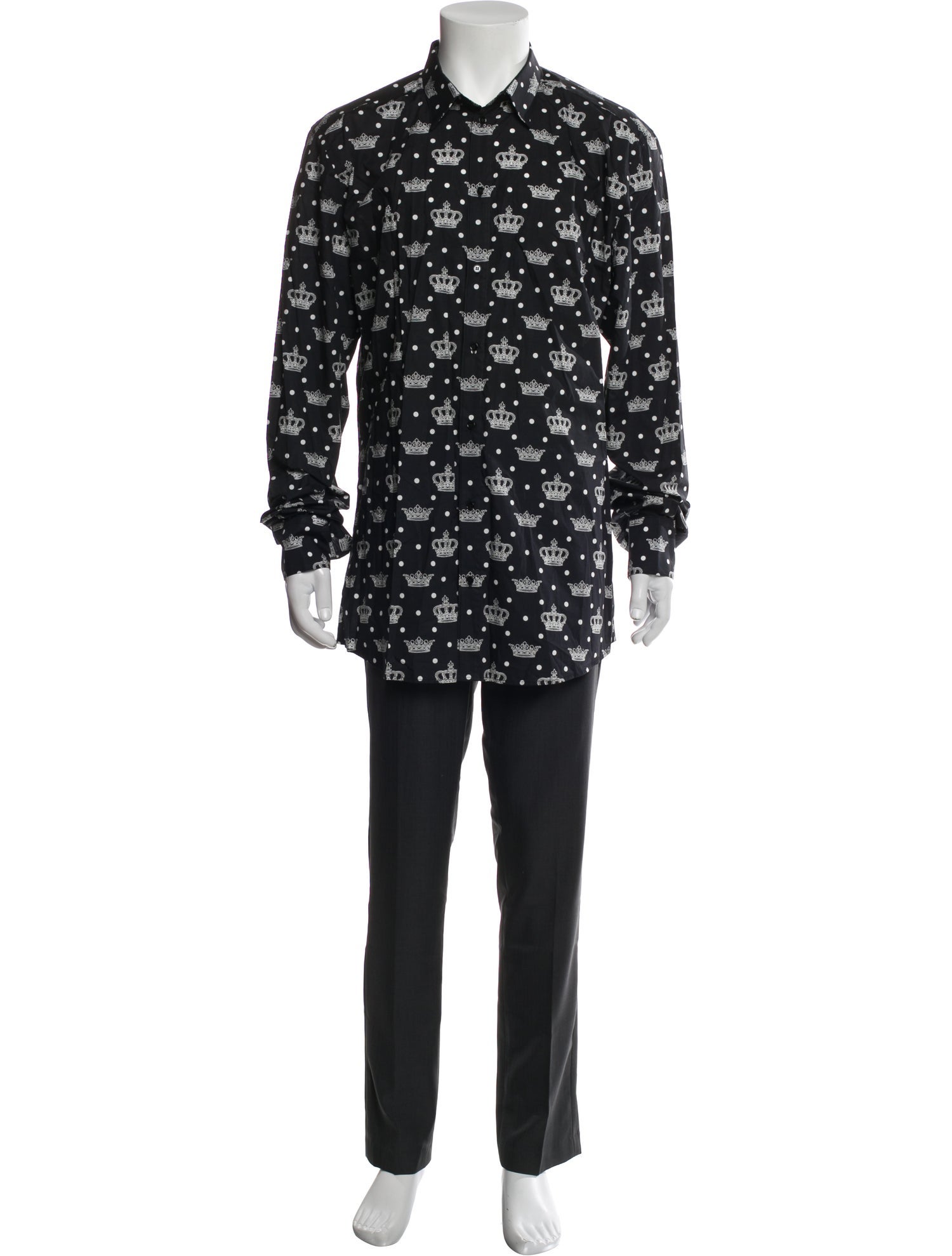 Dolce & Gabbana Printed Long Sleeve Shirt