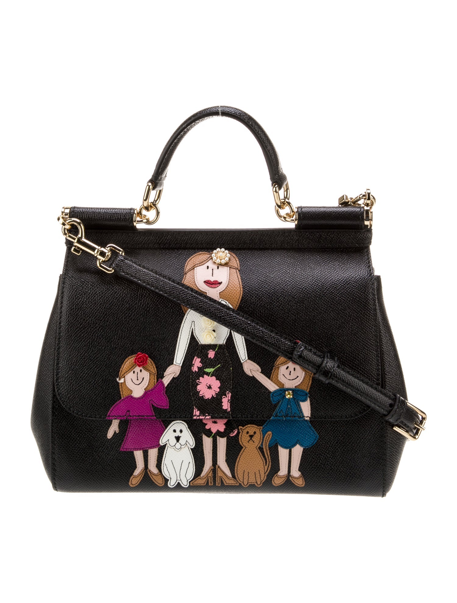 Dolce & Gabbana Leather Miss Sicily Medium