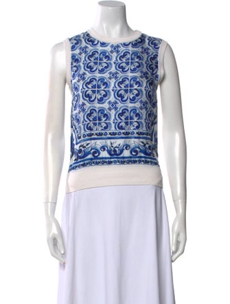 Dolce & Gabbana Silk Printed Top