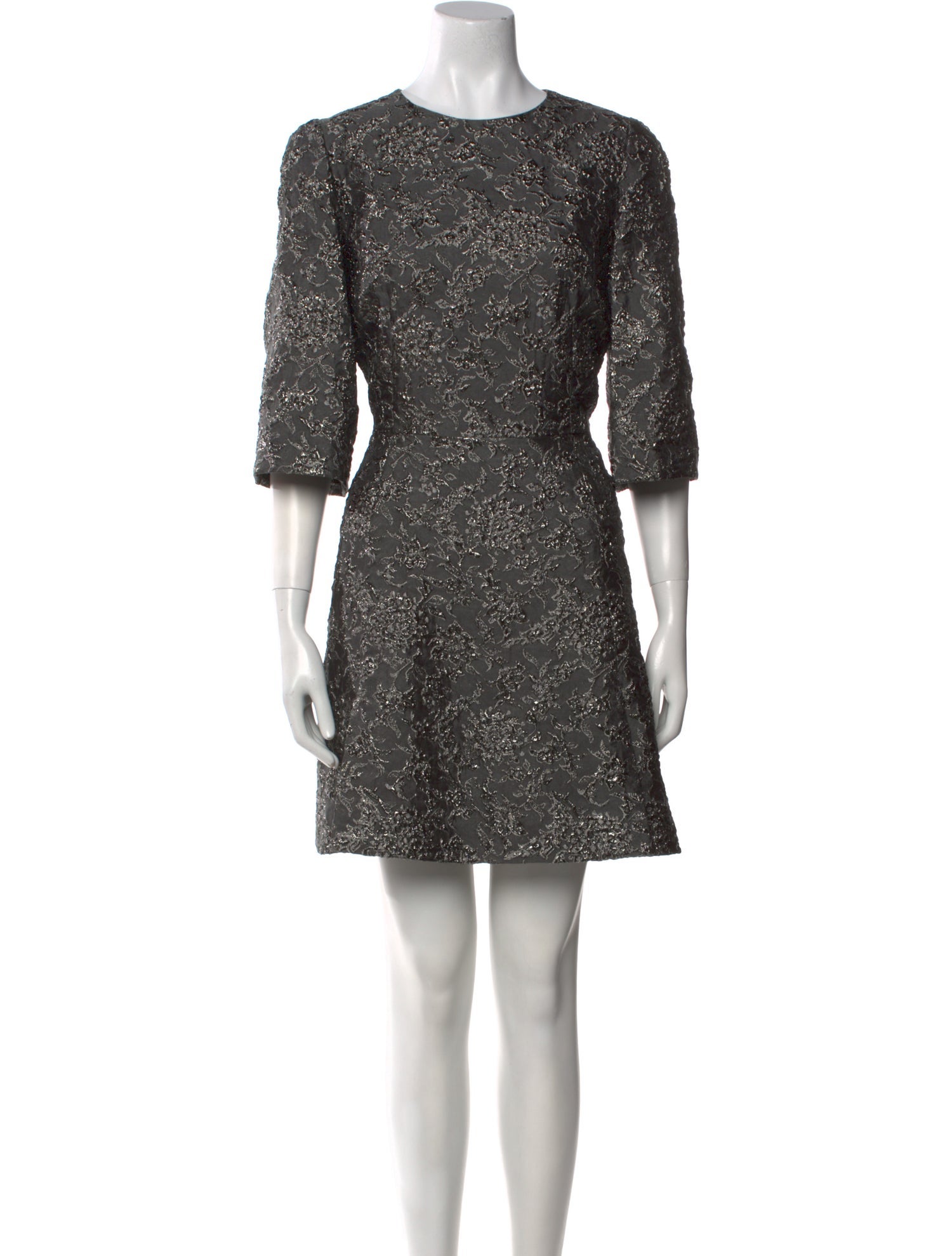 Dolce & Gabbana Crew Neck Mini Dress